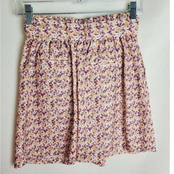 Zara women’s printed paperbag pockets shorts - Picture 5 of 9